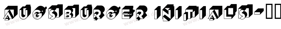 Augsburger Initials字体转换